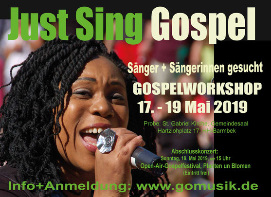 It’s Gospeltime in Hamburg, 17.-19. Mai 2019